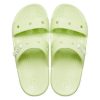 Pantuflas unisex Crocs Classic Clog Cozy en gris y verde 206761-335