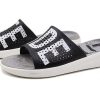 Pantuflas unisex Crocs LiteRide LOGO negras «Black White» 205562-066