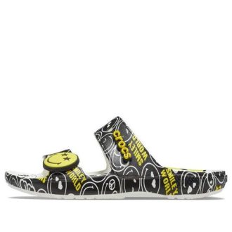 Sandalia Crocs SmileyWorld x Classic «Negro Blanco» 207207-94S