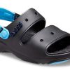 Sandalia todoterreno clásica Crocs «Negro Azul Claro» 207711-0ZQ