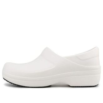 Sandalias blancas de suela gruesa y cómodas Crocs (mujeres) 204045-100