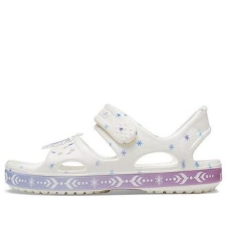 Sandalias blancas divertidas de Frozen de Crocs (PS) 206172-100