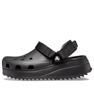 Sandalias casuales Crocs Classic Hiker unisex negras 206772-060