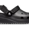 Sandalias casuales Crocs Classic Hiker unisex negras 206772-060