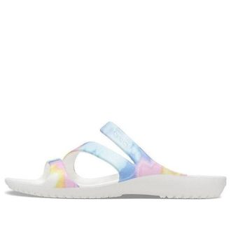 Sandalias casuales Crocs Swiftwater Crocs multicolor con efecto tie-dye (mujeres) en blanco 206894-928
