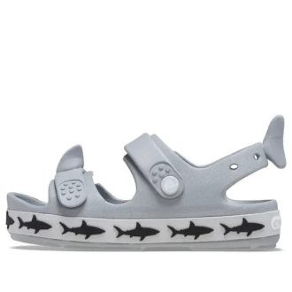 Sandalias Crocband Cruiser Shark de Crocs (GS) en gris 210029-007