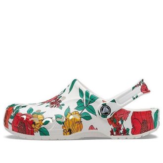 Sandalias Crocs Beach con flores blancas «Blanco, rojo y verde» 206230-10D