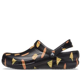 Sandalias Crocs Bistro Graphic Clog, elegantes y casuales, color negro, 204044-0FN