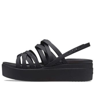 Sandalias Crocs Brooklyn con tiras negras 206751-001