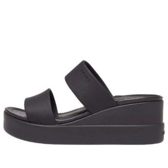 Sandalias Crocs Brooklyn ligeras negras para mujer 206219-060