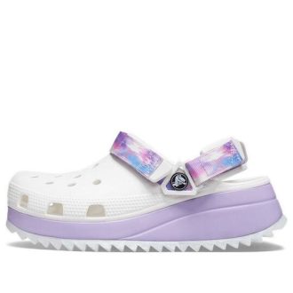 Sandalias Crocs Classic Casual Unisex Blancas y Moradas «Blancas y Moradas» 207772-577