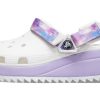 Sandalias Crocs Classic Casual Unisex Blancas y Moradas «Blancas y Moradas» 207772-577