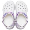 Sandalias Crocs Classic Casual Unisex Blancas y Moradas «Blancas y Moradas» 207772-577