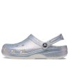 Sandalias Crocs Classic Casual Unisex Metalizadas Plateadas Rosadas 207551-90H
