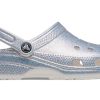 Sandalias Crocs Classic Casual Unisex Metalizadas Plateadas Rosadas 207551-90H