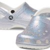 Sandalias Crocs Classic Casual Unisex Metalizadas Plateadas Rosadas 207551-90H