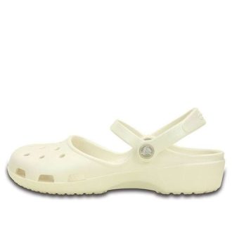 Sandalias Crocs Classic Clog Beach blancas para mujer 202494-159
