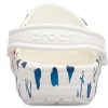Sandalias Crocs Classic Clog con estampado blanco y azul 206053-94S