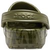 Sandalias Crocs Classic Clog con estampado de camuflaje para playa, color verde militar, 206454-309