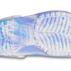 Sandalias Crocs Classic Clog Marble Beach Sports unisex blancas y azules (206867-1FK)