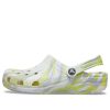 Sandalias Crocs Classic Clog Marble Beach Sports unisex blancas y grises (206867-1FJ)