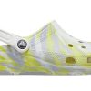 Sandalias Crocs Classic Clog Marble Beach Sports unisex blancas y grises (206867-1FJ)