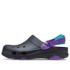 Sandalias Crocs Classic Clog negras y moradas «Black Purple» 206340-09V