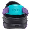 Sandalias Crocs Classic Clog negras y moradas «Black Purple» 206340-09V