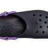 Sandalias Crocs Classic Clog negras y moradas «Black Purple» 206340-09V