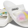 Sandalias Crocs Classic Fur Sure de 2 tiras «Blancas» 207405-100