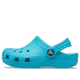 Sandalias Crocs Classic para niños pequeños, estilo playa, deportes al aire libre, azules, 204536-4SL