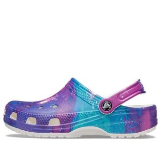 Sandalias Crocs Classic Pattern Blanco Morado «Blanco Morado» 206565-14N