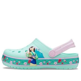 Sandalias Crocs con estampado divertido para niños grandes, color verde menta, talla pequeña, para deportes al aire libre, 206155-3P7