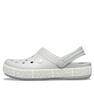 Sandalias Crocs Crocband Logo Mania Beach grises 205914-00J