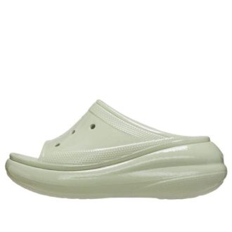 Sandalias Crocs Crush High Shine para mujer, color verde claro, 209648-3VS