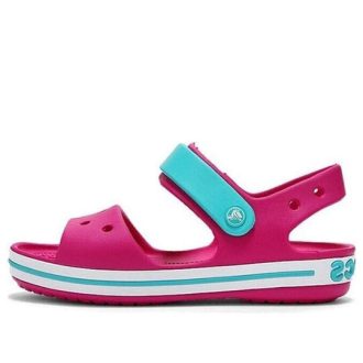 Sandalias Crocs (GS) con cierre de correa Crocband «Rosa Azul» 12856-6LH