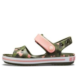 Sandalias Crocs (GS) Crocband Seasonal Graphic «Verde Rosa» 205765-737