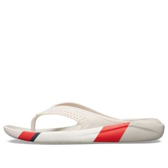 Sandalias Crocs LiteRide Colorblock «Blanco y rojo» 205625-6PL
