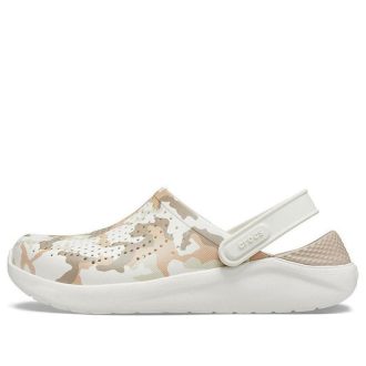Sandalias Crocs LiteRide con estampado de camuflaje en beige 206491-1CN