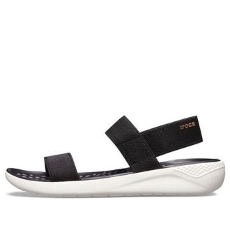Sandalias Crocs LiteRide Fashion negras para mujer 205106-066