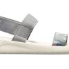 Sandalias Crocs Literide Graphic para mujer, color gris, 205375-0E9