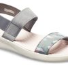 Sandalias Crocs Literide Graphic para mujer, color gris, 205375-0E9