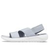 Sandalias Crocs LiteRide gris azul claro para mujer, color gris y blanco, 206081-00J Sandalias Crocs LiteRide gris azul claro para mujer, color gris y blanco, 206081-00J