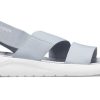 Sandalias Crocs LiteRide gris azul claro para mujer, color gris y blanco, 206081-00J Sandalias Crocs LiteRide gris azul claro para mujer, color gris y blanco, 206081-00J
