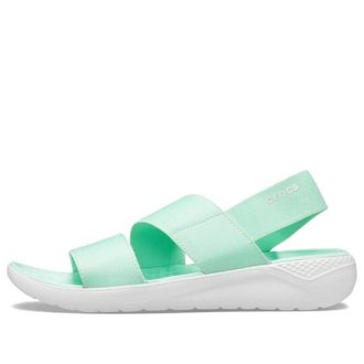 Sandalias Crocs LiteRide para mujer, color verde menta, 206081-3TP