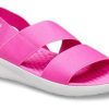 Sandalias Crocs LiteRide rojas para mujer 206081-6QV