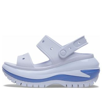 Sandalias Crocs Mega Crush para mujer, color azul claro, 207989-5AF