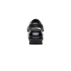 Sandalias Crocs Mega Crush Pearl con volantes para mujer, color negro, 210179