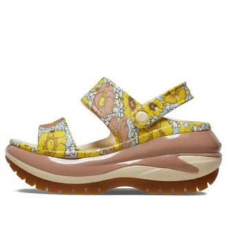 Sandalias Crocs Mega Crush Retro Floral «Vanilla Cork» 208966-1LQ