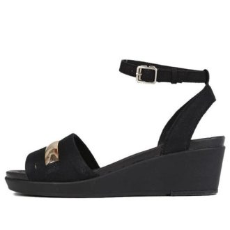 Sandalias Crocs para mujer color café metalizado «Dorado y negro» 205800-98A